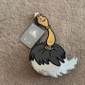 NWT Disney Black and Silver Feather Duster purse